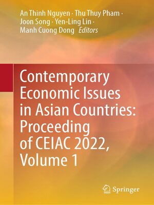 cover image of Contemporary Economic Issues in Asian Countries, Volume 1